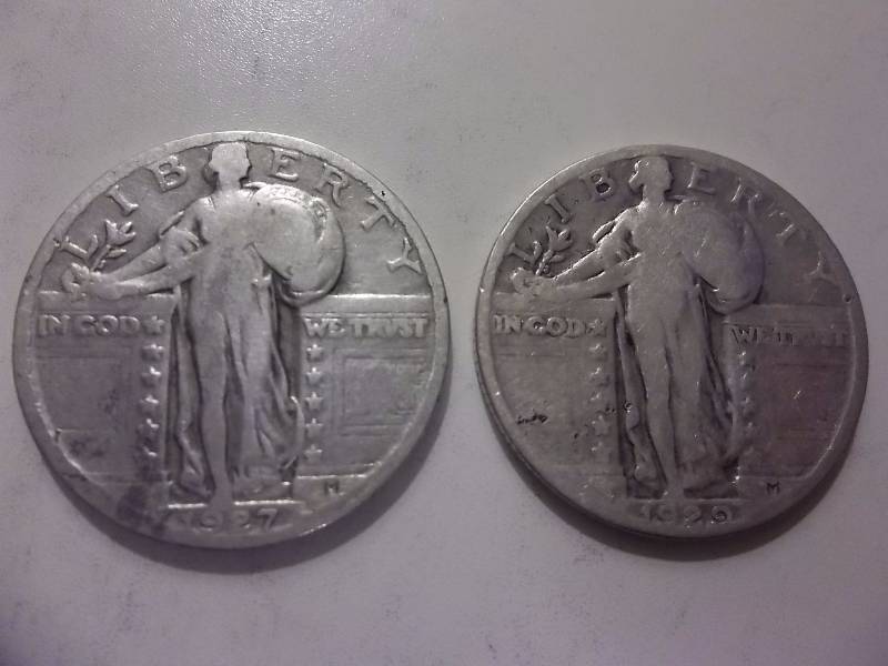 1927, 1929 Standing Liberty Quarters Strong Dates