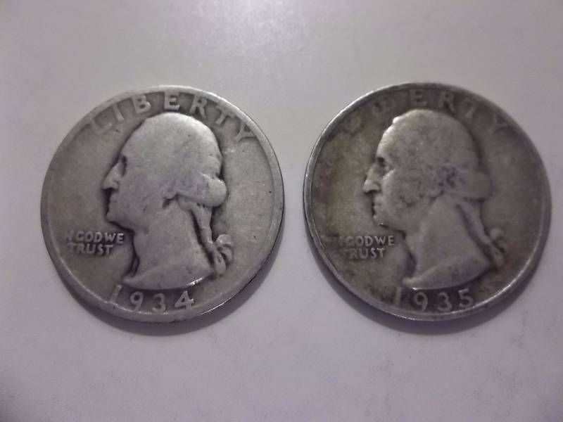 1934,1935 Washington Quarters
