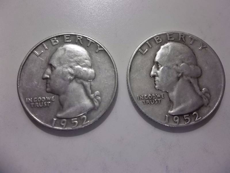 1952 D, 1952 S Washington Quarters Better Grade