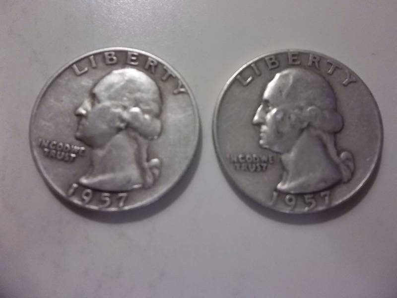 1957, 1957 D Washington Quarters Better Grades