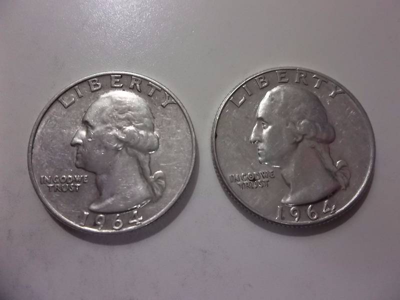 1964, 1964 D  Washington Quarters Better Grades