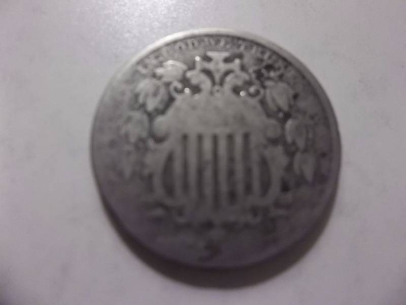 1868 Shield Nickel Rev 67