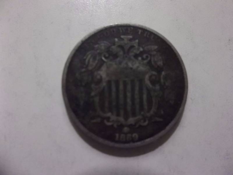 1869 Shield Nickel
