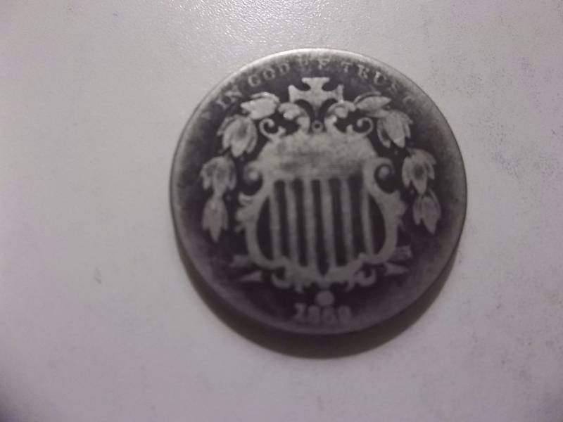 1869 Shield Nickel