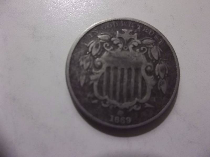 1869 Shield Nickel