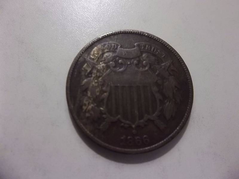 1866 2-Cent Piece High Grade