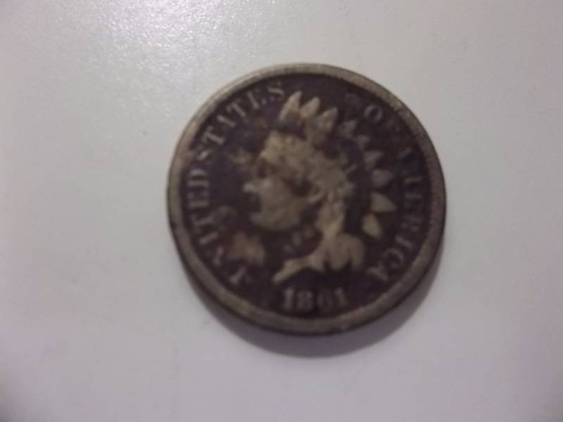 1861 Indian Head Bronze Cent