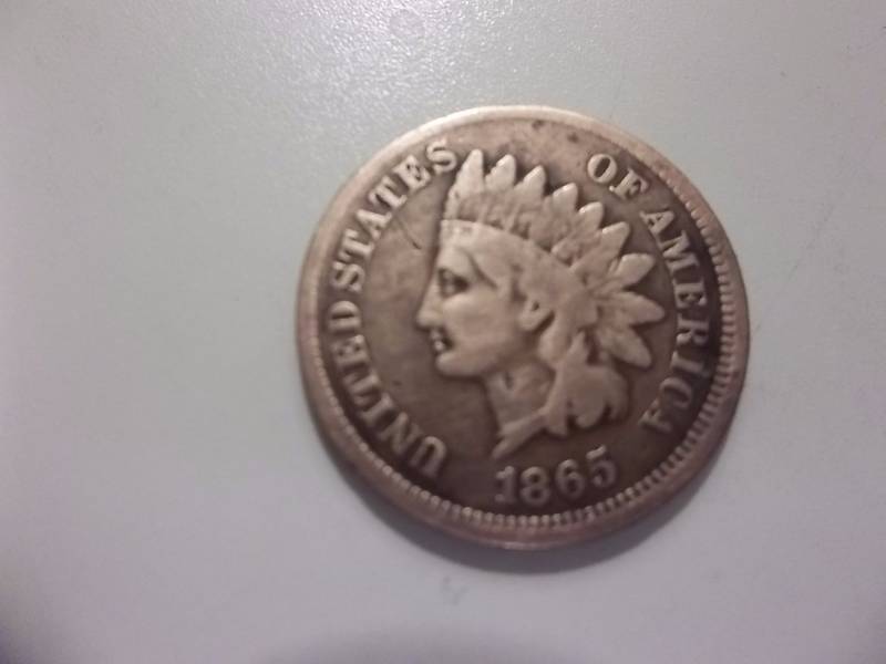 1865 Indian Head  Cent