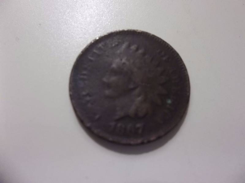 1867 Indian Head  Cent Rare Date