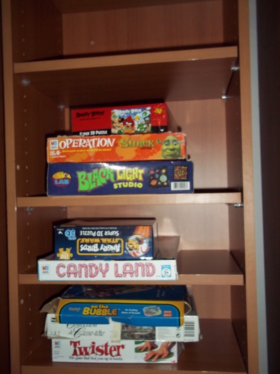Lot of Board Games includes all 3 shelves