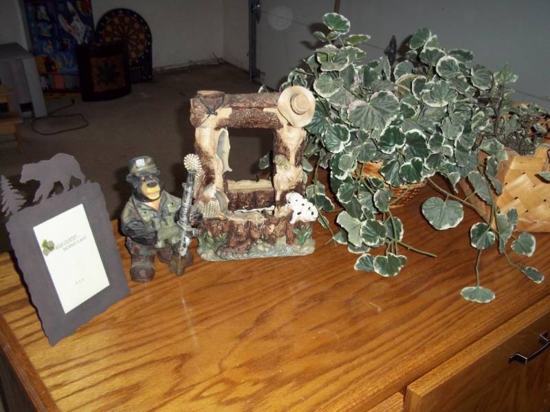 Clothes Basket with Misc Decor Items