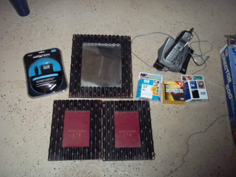 Cordless Phone, picture frames, printer supplies