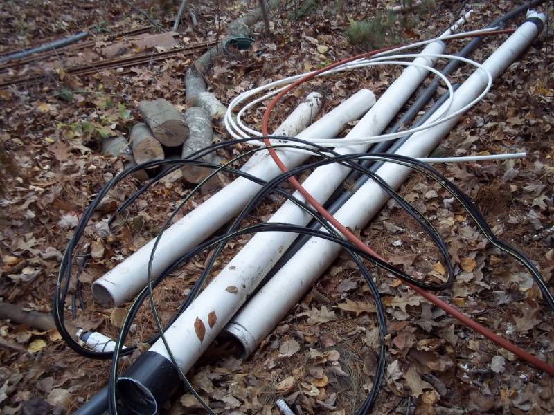 PVC Pipes and Heavy duty wire