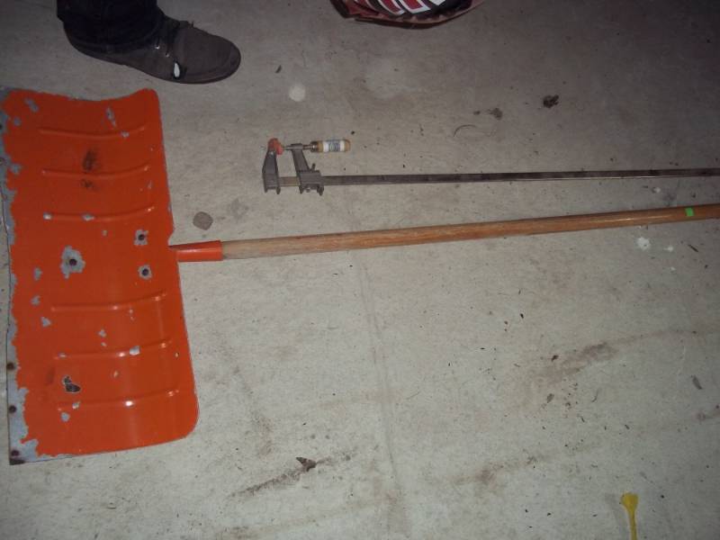 Bar Clamp and Snow Shovel