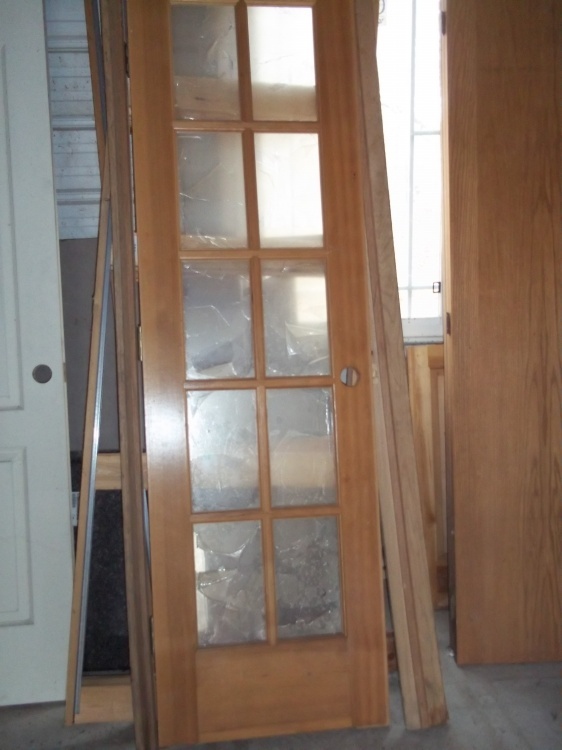 Wood door with Glass windows