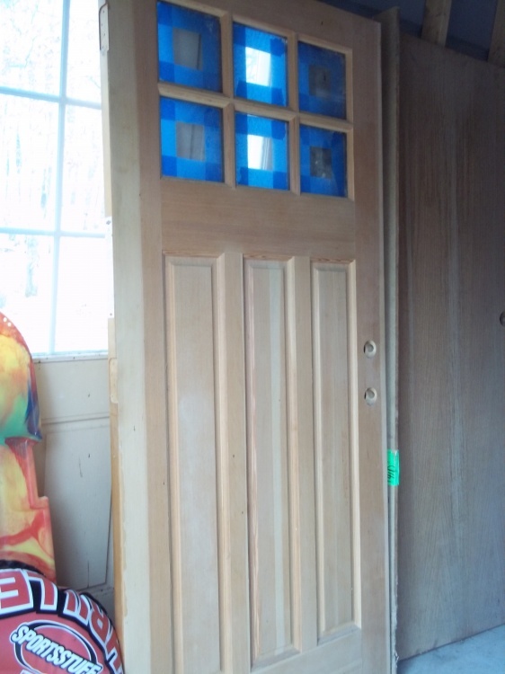 Wood Door with windows