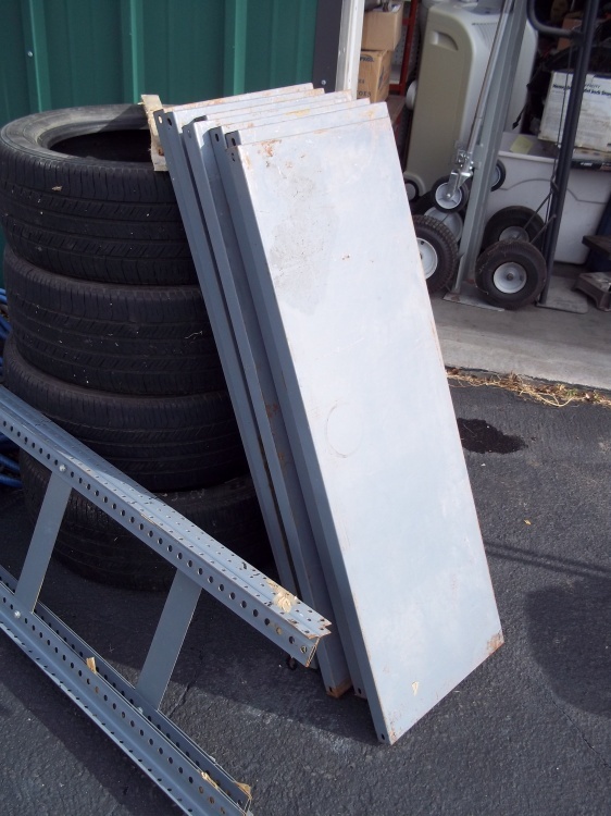 7 Steel Shelves with brackets
