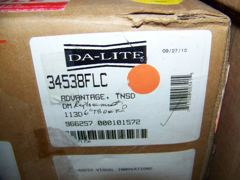 lot 42 image: Da-Lite, Advantage, 113 Diagonal, Powered (Electric), Movie  Projection Screen with Control Switch - BRAND NEW