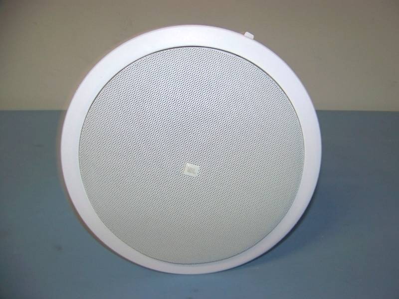 lot 51 image: (4) JBL, 6.5, In-Ceiling Loudspeakers  Speakers with Ceiling Tile Brackets