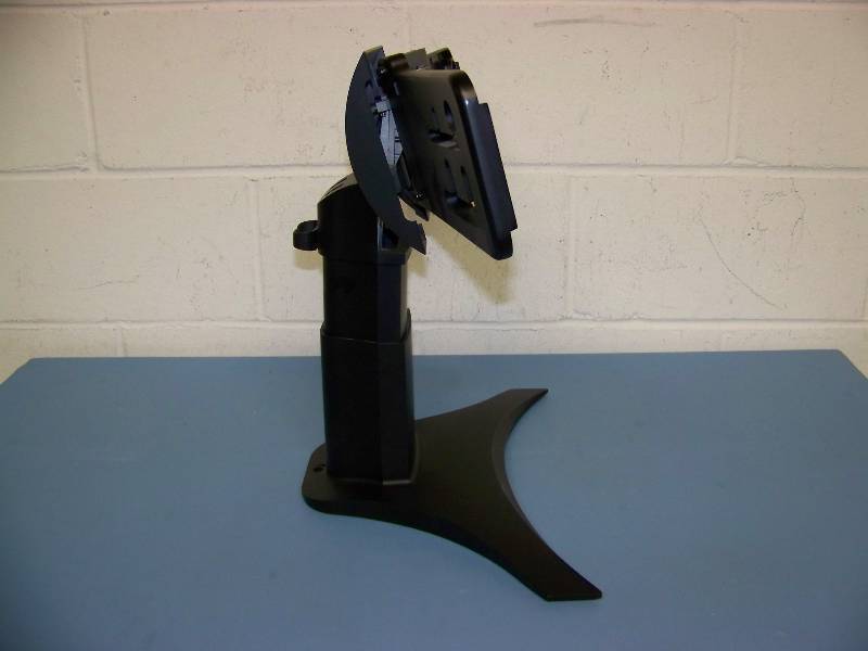lot 76 image: Dual Computer Monitor Stand and (2) Monitor Plates