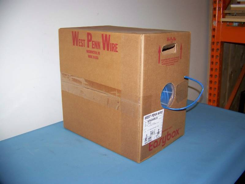 lot 78 image: (1000 Box) West Penn Wire, 4 Pair, 24 AWG, Cable