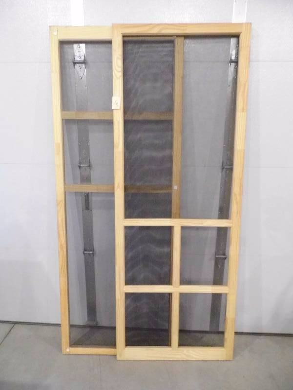 2 New Wood Screen Doors