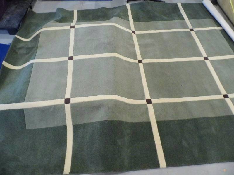 Green Squares Rug