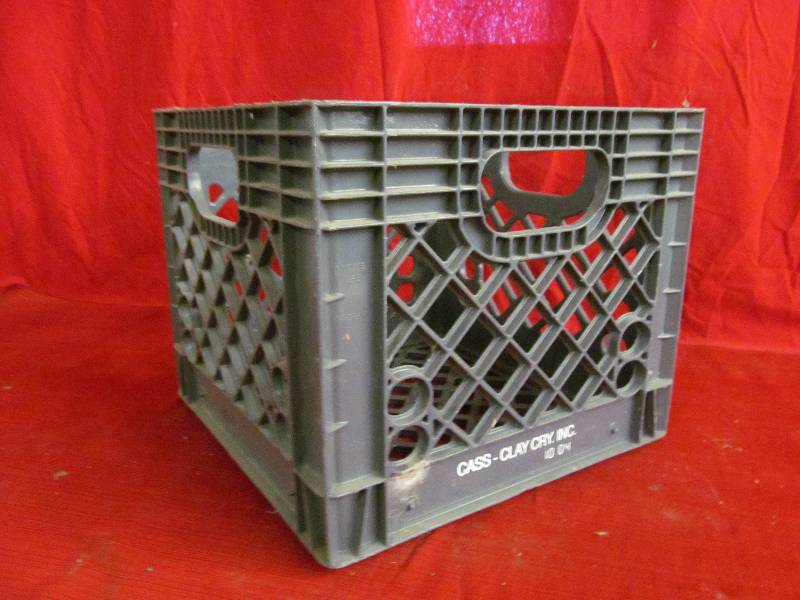 Cass Clay milk crate