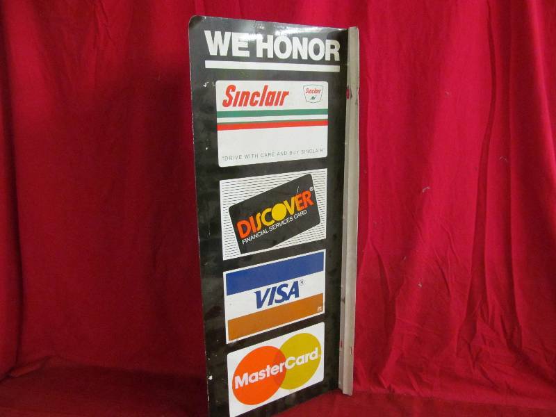 credit card sign