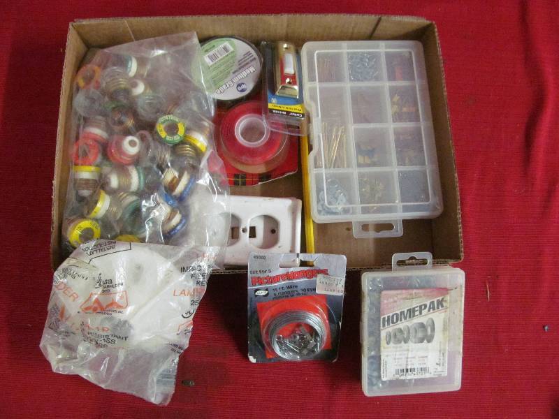 elec. Tape, frame kit , nut washer pack