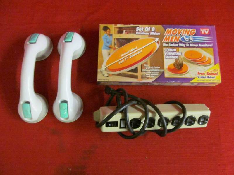outlet adaptors, moving men sliders, section handles