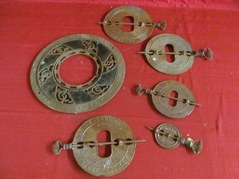 vintage cook stove dampers