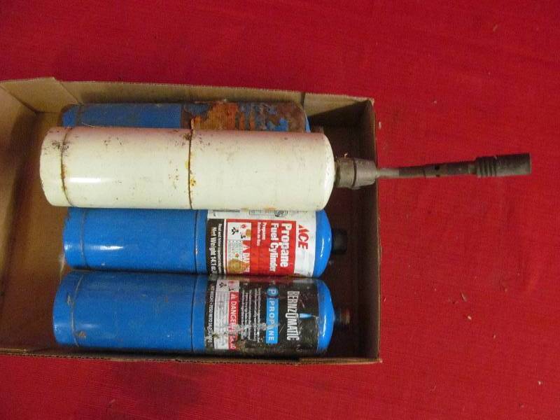 propane torch, tanks
