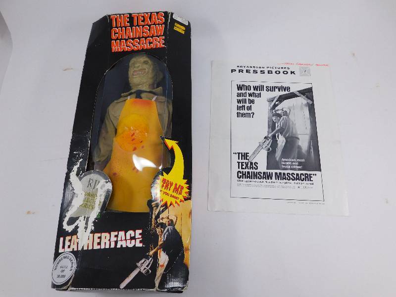 Texas Chainsaw Massacre Doll & Original Pressbook