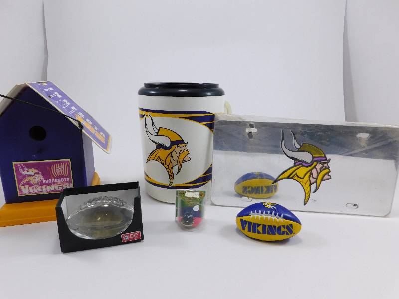 Lot of various Minnesota Vikings Memorabilia