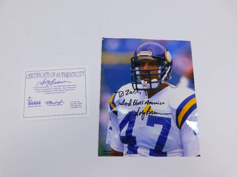 Autographed Photo #47 Minnesota Vikings
