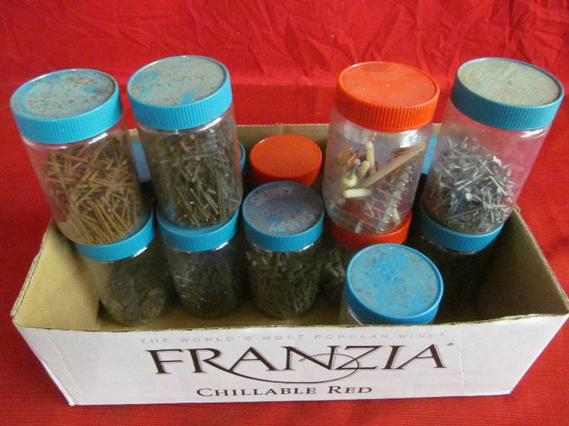 lot 201 image: nails, fastners,washers