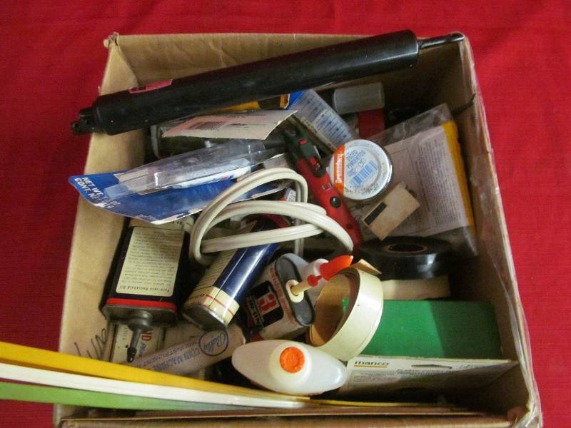 lot 222 image: tape, glue, oil
