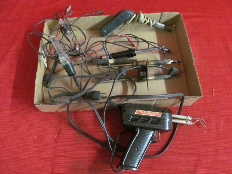 lot 244 image: test lights, solder iron