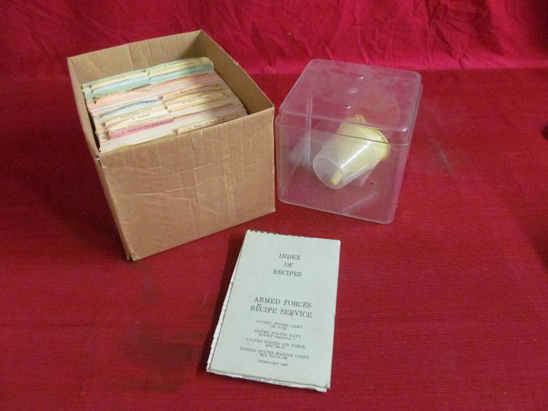 lot 285 image: Vintage RecipesArmed Forces Recipes