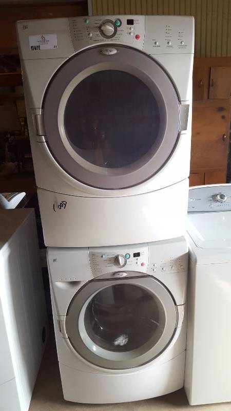 lot 21 image: Whirlpool Stackable Washer & Dryer