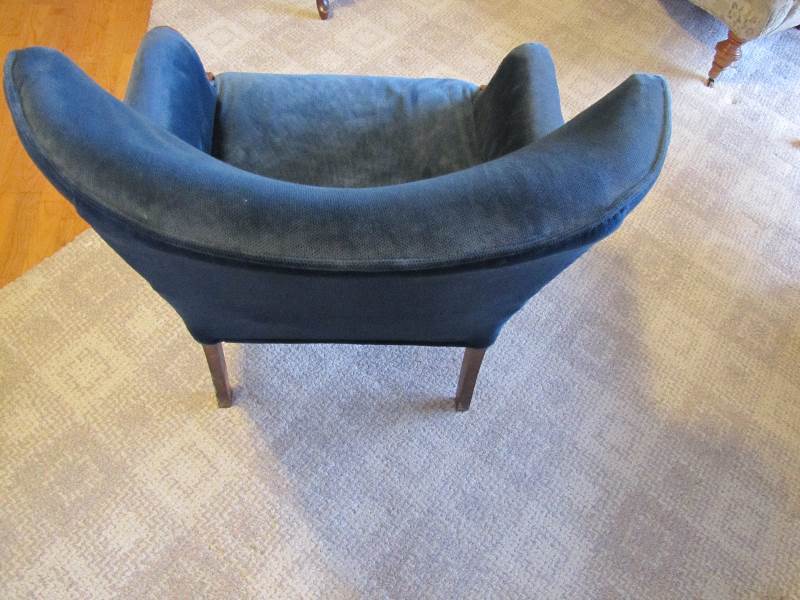 Dark Teal colored living room chair