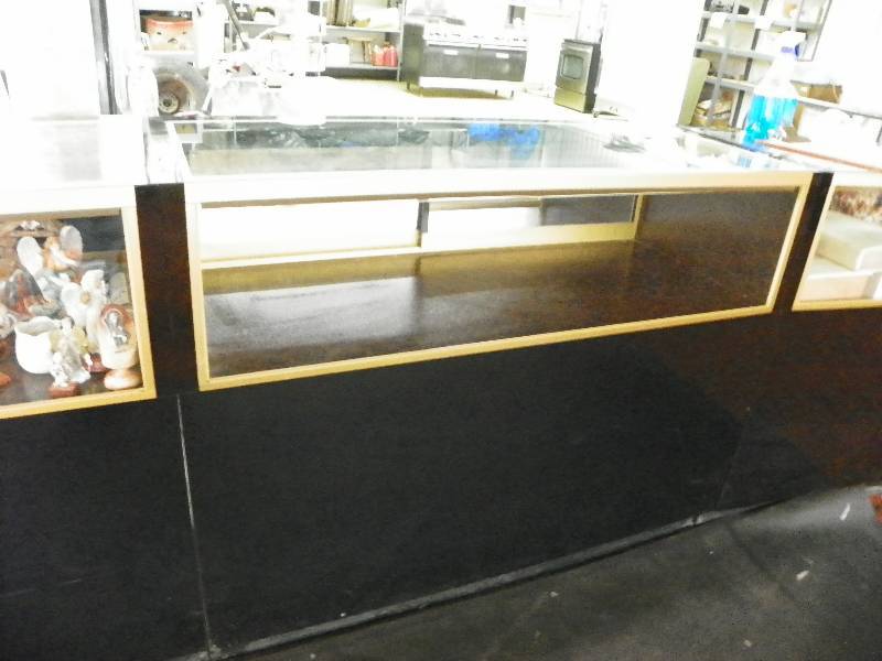 Black Display Case With Interior Lights