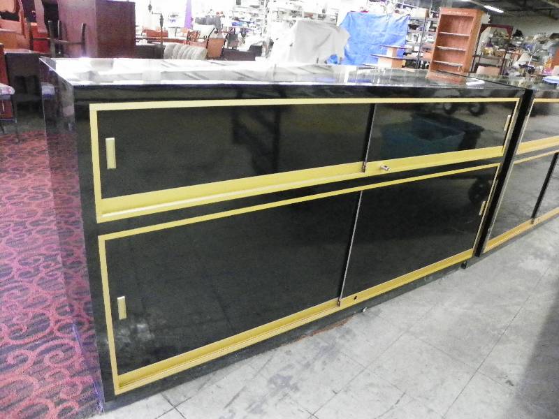 Black Display Case With Interior Lights