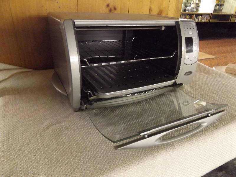 Brushed Stainless Oster Toaster Oven