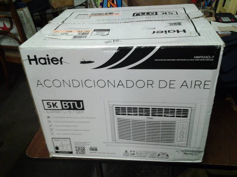 lot 27 image: New In Box Haier Window Air Conditioner Never Used