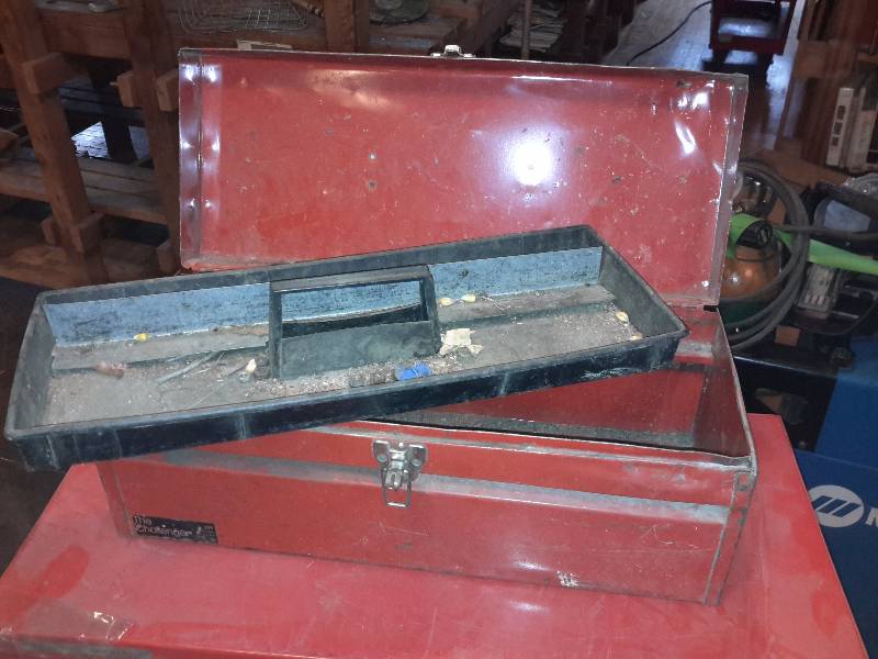 lot 99 image: WATERLOO brand tool cabinet plus smaller tool box