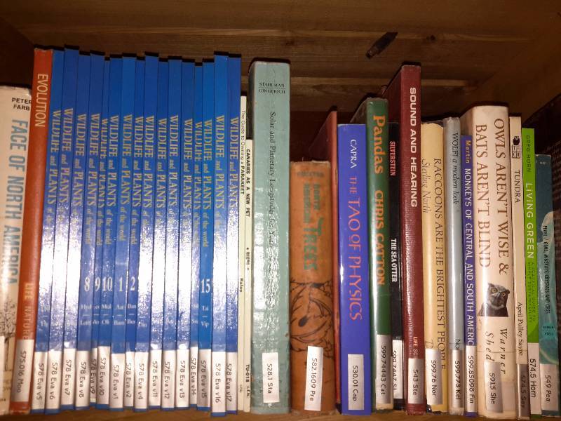 lot 129 image: Books on the book shelf as pictured