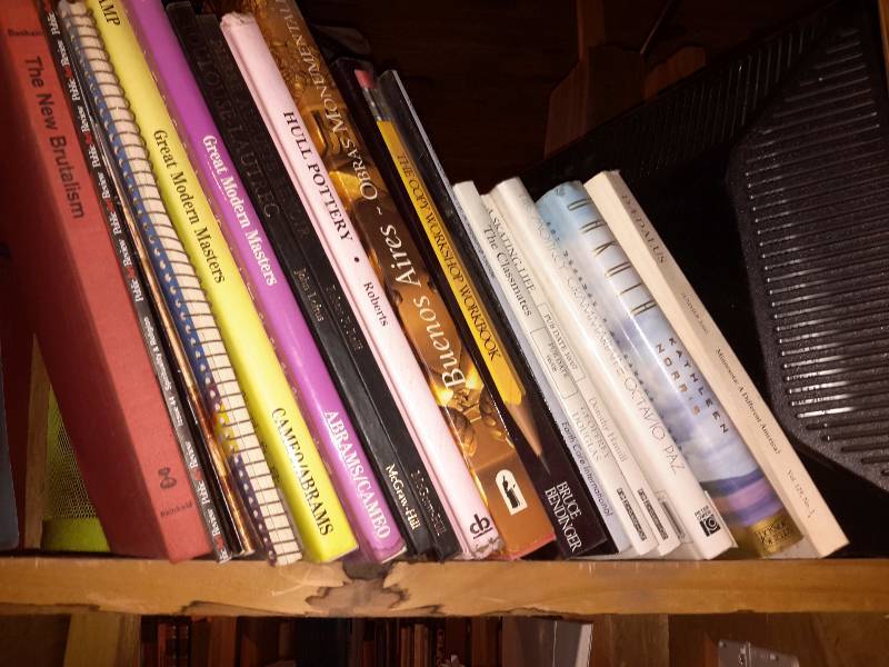 lot 137 image: Books on the book shelf as pictured