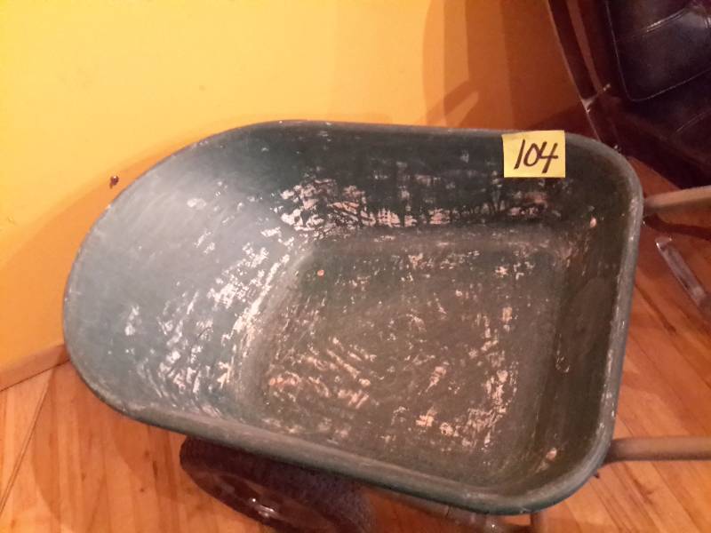 lot 104 image: Nice two wheel wheel barrow